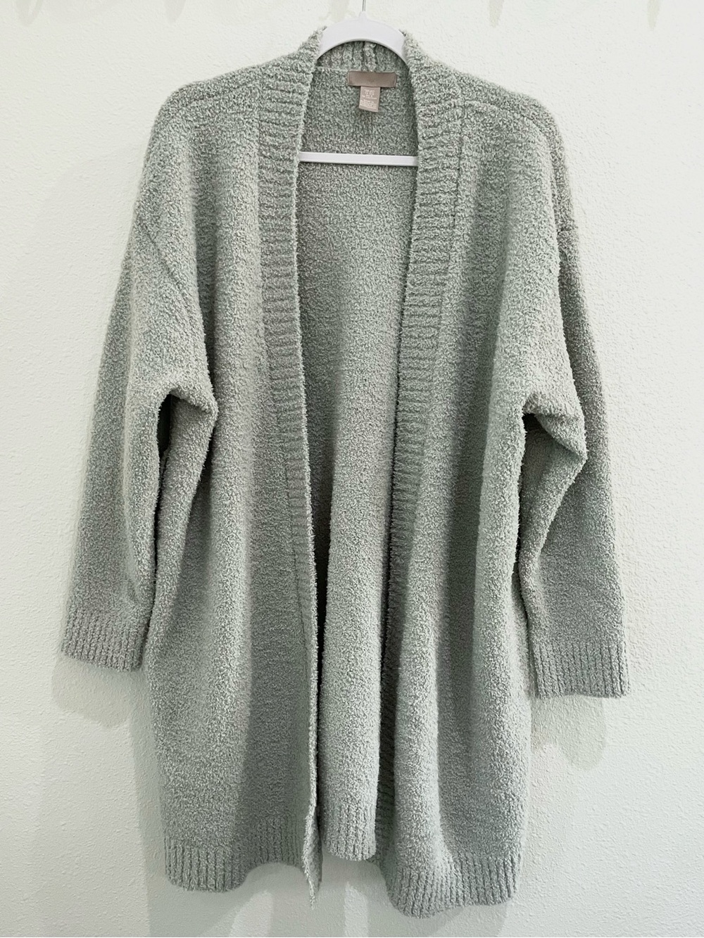 H&M Cozy Soft Oversized Cardigan Sweater Neutral Lounge Green